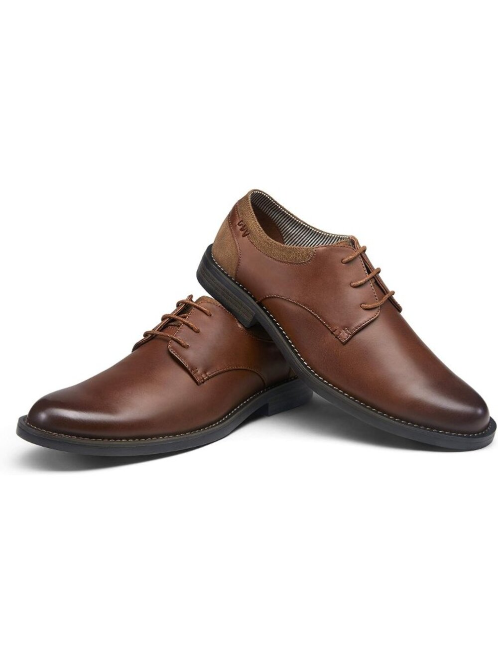 Men's Dark Brown Breathable Upper Lace Up Retro Business Classic Oxford Shoes - Picture 5 of 6